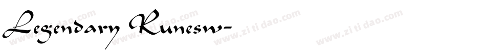 Legendary Runesw字体转换